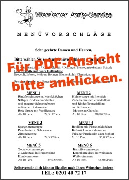 Menüvorschläge